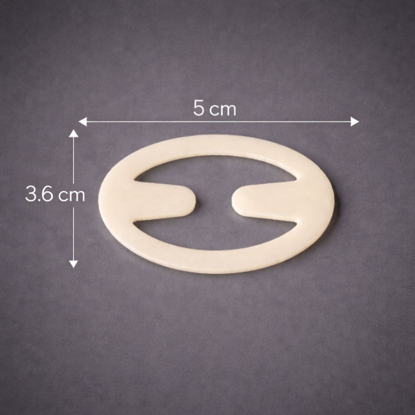 държач за сутиен – бежов клипс за презрамки, снимка с размери