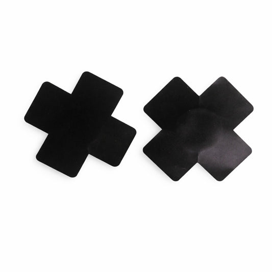 стикери за зърната на гърдите – черен кръст