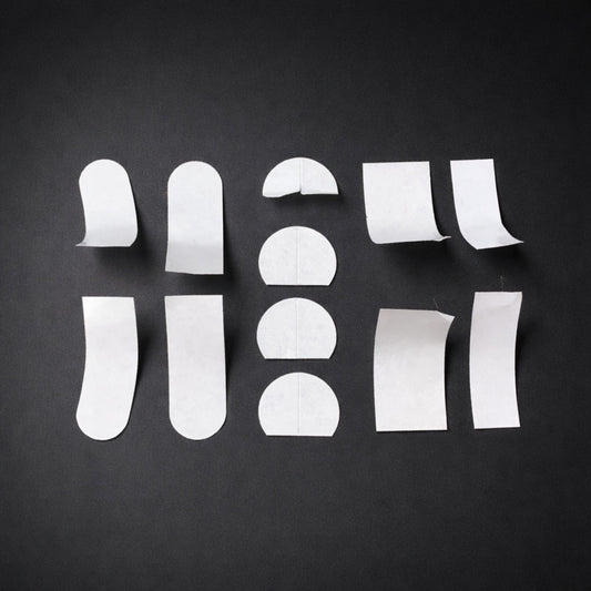 двойнозалепващи ленти за дрехи – комплект 40 броя ленти с различни форми и размери