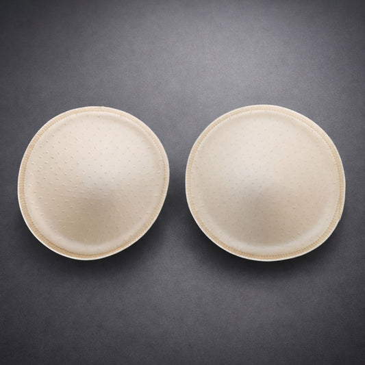 подплънки за цял бански – бежови кръгли подложки 12 см, комплект 2 броя