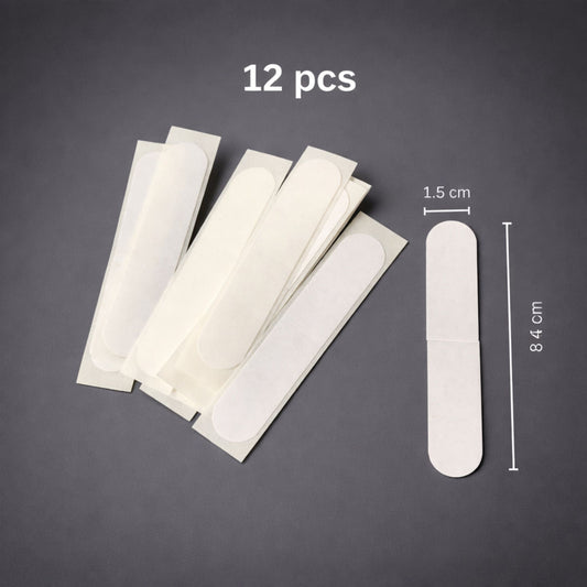 тиксо за тяло и дрехи – заоблени ленти с разрез за лесно отлепване, комплект 12 бр.