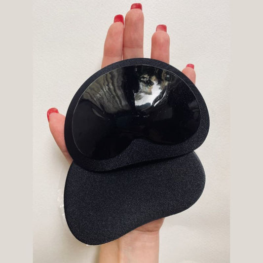 Лепящи се черни подплънки за сутиен и бански